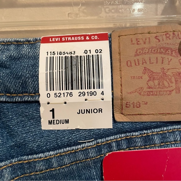 NEW Levis Superlow Stretch Bootcut 518 Jeans Size 1 Jr - Picture 6 of 10
